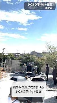 【ペット火葬ハピネス】納骨式｜提携霊園「ふくおう寺ペット霊園」