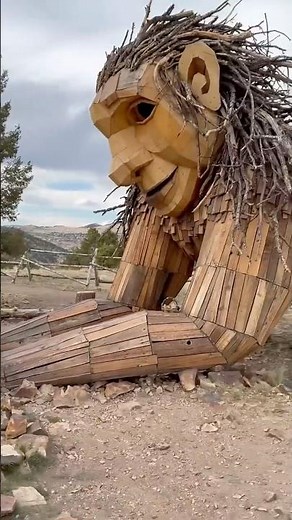 Rita the Rock Planter in Victor, CO. She’s 1 of 2 troll sculptures in Colorado by Thomas Dambo.