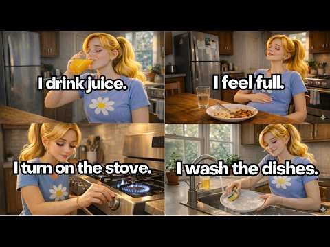 Cute Girl's 50 Kitchen Secrets Beginners Are Obsessed With! Speak English Like a Pro NOW 😘🍲