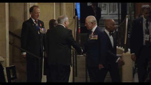 King Charles III and Queen Camilla arrive at the Royal albert Hall for the Festival of Remembrance 2025