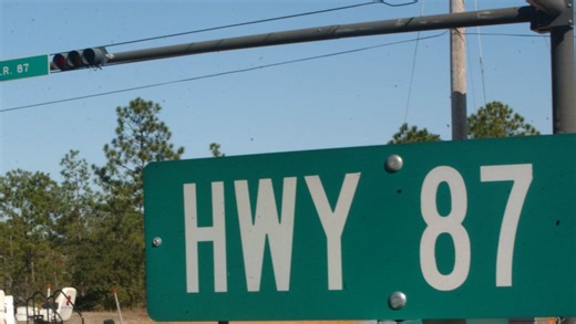 Highway 87 N southbound blocked, northbound partially blocked Tuesday afternoon