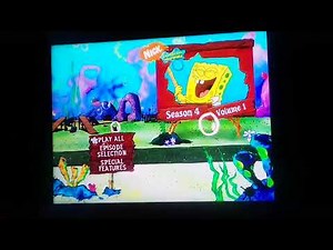 SpongeBob SquarePants Season 4 Volume 1 DVD Menu