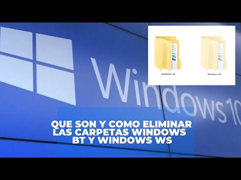 What are the Windows BT and Windows WS folders and how to delete them?