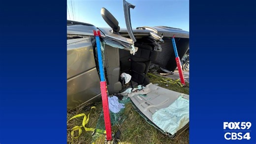 Serious crash requires person cut out of truck in Muncie