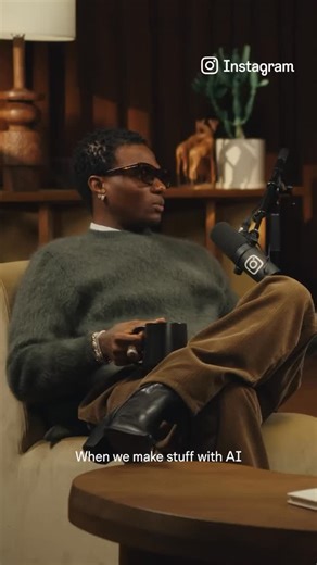 Wizkid Reigns on Instagram: "Wizkid & Asake expressing their love for AI on “Close Friends Only” podcast W/ @instagram. 😂😭😭"