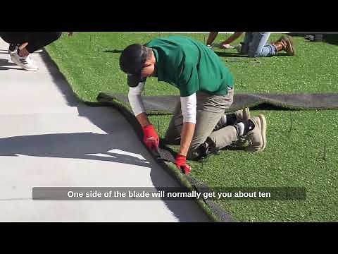Trimming the Edges of Artificial Turf | How to Install Artificial Turf