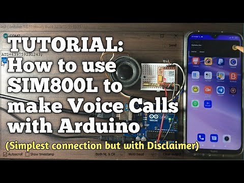 TUTORIAL: How to use SIM800L to make VOICE CALLS with Arduino