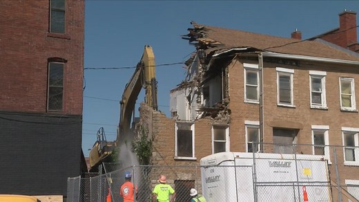 Demolition day for historic John Hiller building
