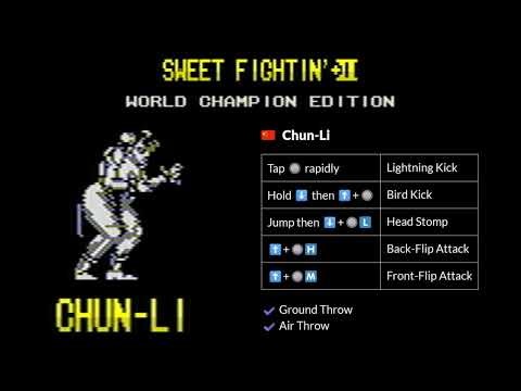 Sweet Fightin’ +II – CHUN-LI – Moves, Stage & Music – ZX Spectrum 128K