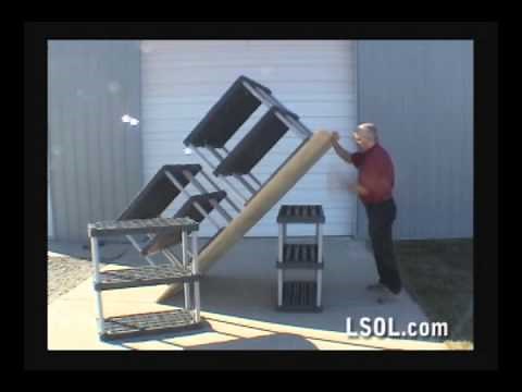 Indoor Large Scale Model Trains: Making a simple table top with storage.