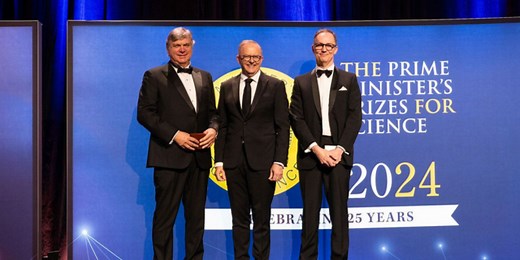 Hon. Enterprize Professor Andrew Wilks awarded Prime Minister’s Prize for Innovation for inventing and commercialising a drug called momelotinib