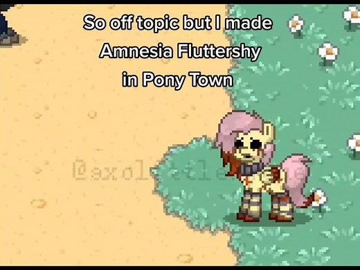 Amnesia Fluttershy Creepypasta - Pony Town Game Skin