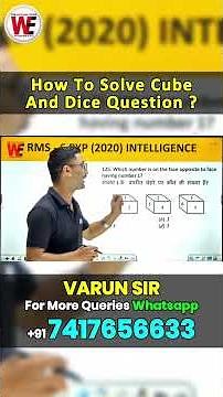 #6 Cube and Dice PYP Question Sainik School and RMS Entrance Exam
