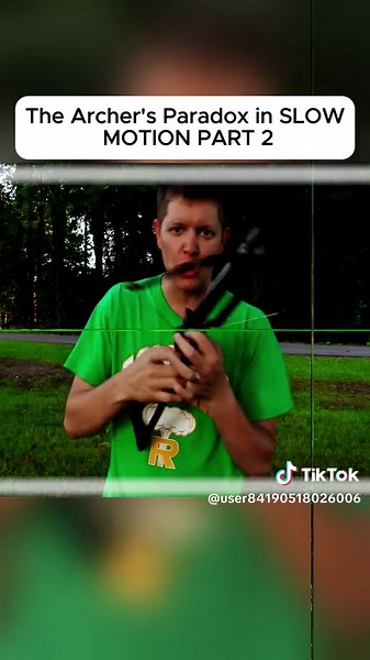 The Archer's Paradox in SLOW MOTION #bow #fyp #challeng #test #hunting #hunt #archery #challenge #slowmo #science