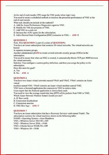 Az 104 Renewal Exam Question And Answer Updated 270 Qanew video