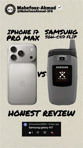 iPhone 17 Pro Max Vs Samsung SGH-C417 Honest Review #shorts #tech