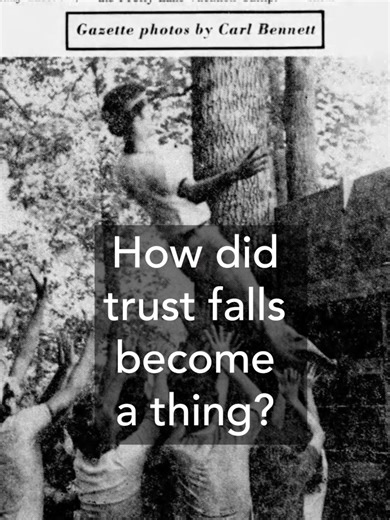 The Trust Fall story - from wild adventure to corporate bonding exercise. #trustfall #history #triviachallenge