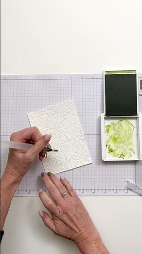 Watercolor Technique with Embossing Folder | Easy Watercolor Technique for Handmade Cards #StampinUp