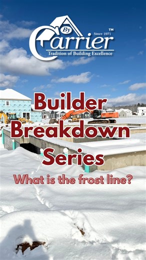 By Carrier Homes on Instagram: "Builder Breakdown: What is "Frost Line"? You've probably heard us talk about frost line, but what does it actually mean and why does it matter for your Connecticut home? The frost line is the maximum depth at which groundwater in soil freezes during winter. Here in Connecticut, that's about 42-48 inches deep. Why builders care: Anything below the frost line stays stable year-round. Anything above it? The ground freezes, expands, thaws, and shifts, which can crack 