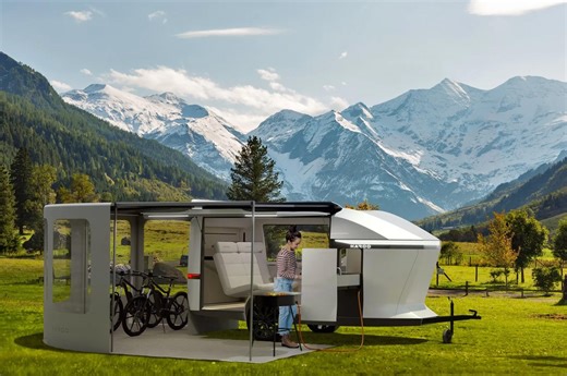 All-in-one camping trailer has everything you need, and can even charge your e-bikes - Yanko Design