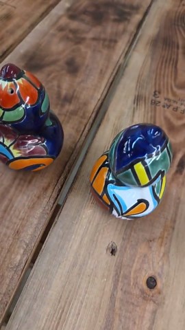 Handmade Talavera Pottery Salt & Pepper Shaker Set – Vibrant Mexican Folk Art Kitchen Decor - Etsy