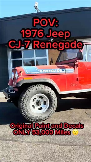 POV : Driving a 1976 Jeep CJ-7 Renegade #jeep #offroad #automobile #bestoffroad #cj7 #classicjeep