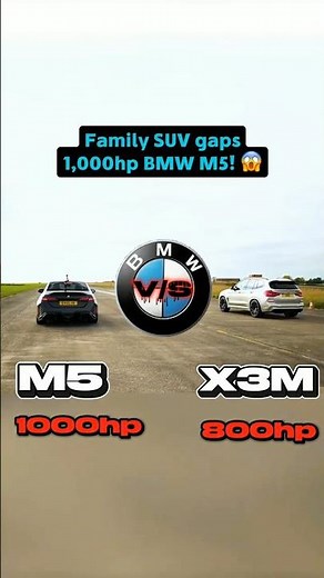 BMW M5 vs X3M Drag Race: SUV Gaps the Beast! 🏁