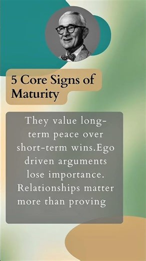 5 Core Signs of Maturity 🇱🇷