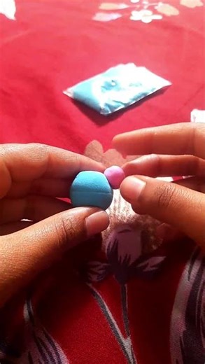 Panda face making with clay #art #clayart #viral