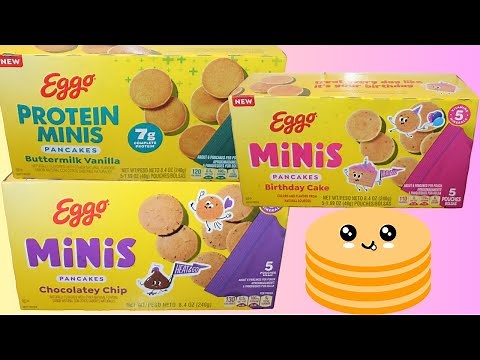 Eggo Minis Pancakes: Protein Buttermilk Vanilla, Birthday Cake & Chocolatey Chip Review