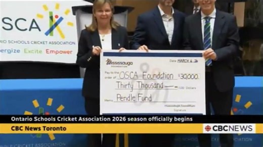 CBC CP24 Coverage: OSCA Premier’s Cup School Cricket Launch - 2026 | Mississauga Foundation