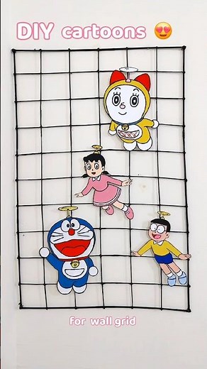 DIY CARTOON CUT OUTS 🎀 | #teenagers #trendingcrafts #art #craft #doraemon