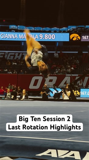 🙌🙌 Rotation 4- Big Tens Session 2 …. Region 5 Alum Highlights collegegymnastics #bigten