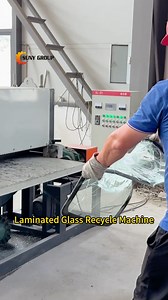 Laminated Glass Recycling Machine in Action – Efficient Separation of Glass and PVB #laminatedglassrecycling #glassrecyclingmachine #pvbseparation #glasscrusher #recyclingtechnology #environmentalequipment #glassrecyclingline #industrialrecycling #wasteglassrecycling #ecofriendlyrecycling #recyclingmachinery #greenindustry #glassshredder #constructionwasterecycling #glassprocessing #recyclingsolutions | Henan Suny Machinery Equipment Co., Ltd.