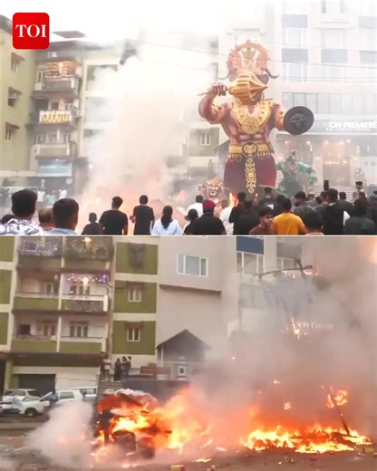 In #Goa, #Diwali is celebrated by burning large effigies of the demon #Narakasura, symbolizing Lord #Krishna’s victory over evil. | The Times of India