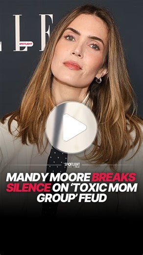 The Spotlight on Instagram: "Mandy Moore has broken her silence amid the growing backlash over Ashley Tisdale’s ‘toxic mom group’ essay. 😳 The 41-year-old star publicly threw her support behind Hilary Duff’s husband Matthew Koma, after he clapped back at Tisdale’s now-viral article, in which she claimed she felt frozen out by friends during her postpartum period. Moore reshared an Instagram Story posted by Koma, 38, on Thursday that showed her performing her hit song Candy at a California benef