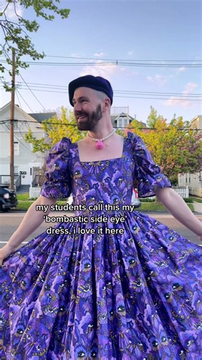 Expressive Genderfluid Fashion: 'Bombastic Side Eye' Dress