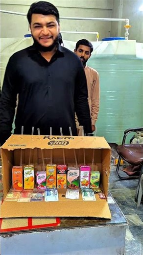 test and guess the juice flavors name #funny #foryou juice testing challenge game #flips