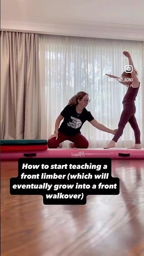 How to start teaching a front limber