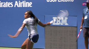 Coco Gauff is getting her US Open Tennis Championships practice in before her match against Anastasia Potapova 💪 | WTA