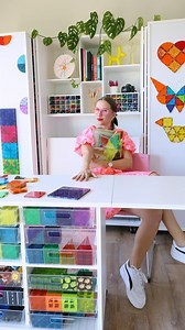 Create, build, and organize with ease using @createroomco DreamCart 2! We’ve teamed up with @magnatiles to explore the endless possibilities of this amazing craft and play setup.⁣ ⁣ DreamCart 2 offers the perfect combination of storage, space, and flexibility. With plenty of totes for organizing, it’s super easy to sort and find the right Magna-Tiles for any build. The extendable table is a dream for those extended play sessions, and cleaning up is a breeze when everything has its place. Check o