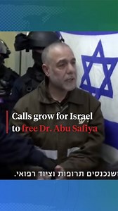 Pressure is mounting for Israel to release many more detainees as part of the U.S.-backed Gaza ceasefire deal, including Dr. Hussam Abu Safiya, director of Gaza's Kamal Adwan Hospital, who has been held under harsh conditions without charge since December, when Israeli troops stormed the hospital. Tap the link in @democracynow's bio for more of our coverage. | Democracy Now!