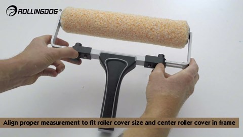 ROLLINGDOG 9-12 Inch Paint Roller Kit - Adjustable Paint Roller Frame, 3 PCS Microfiber Roller Covers,Plastic Paint Tray for Home Painting & DIY Projects(Pack of 5)