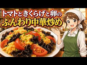 トマトとキクラゲと卵の中華炒め｜ふんわり卵の簡単レシピ