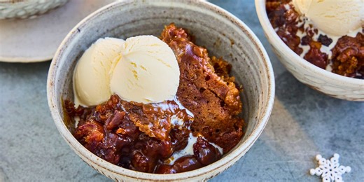 We've combined sticky toffee and Christmas pudding in this slow cooker dessert recipe