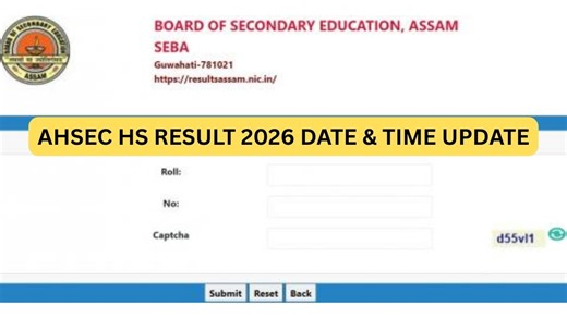 Assam HS Result 2026 Soon; Check Official Website, AHSEC 2nd Year Result Date & Time Update