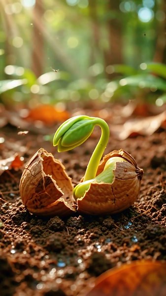 A Cashew Seed Becomes a Tree 🌳🥜 Nature’s Crazy Life Cycle #shorts #nature #earth #satisfying #viral