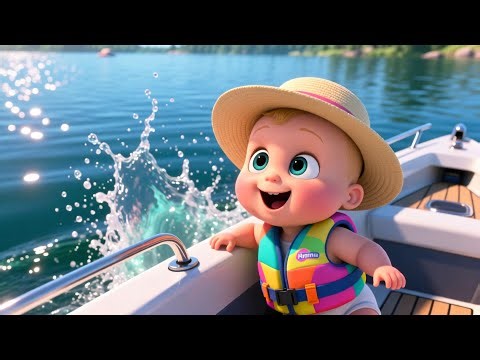 Speed Boat Splash With Baby 🚤💦 Fun Water Adventure Song | Learn Boats for Kids
