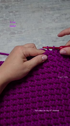 Easy 2 Row Repeat Crochet Pattern Tutorial