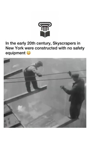 History on Instagram: "1930s–1960s: The construction of New York’s iconic skyscrapers became a symbol of ambition and fearlessness, with workers building higher and faster than ever before. What makes the footage unforgettable is not just the height, but the complete absence of modern safety gear. Men balanced on narrow beams hundreds of feet in the air, eating lunch on ledges with the city shrinking below them, treating danger like part of the job. Cameras captured workers casually walking stee